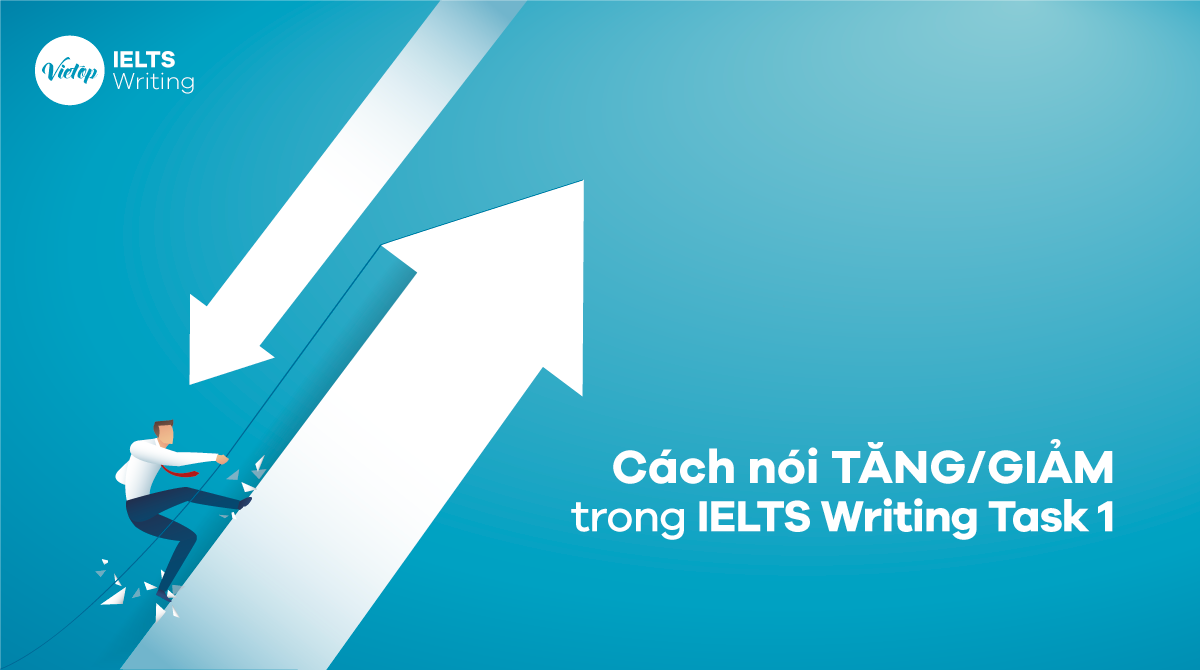 Cách nói tăng/ giảm trong IELTS Writing Task 1 hay nhất