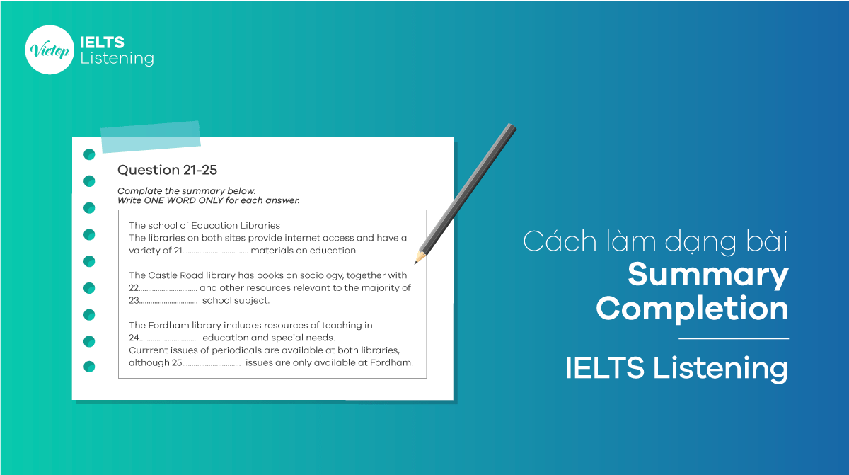 Cách làm dạng bài Summary Completion - Nhà Cái Game Cá Cược Uy Tín #1 J88.COM Châu Á