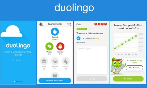 Phần mềm học tiếng An Duolingo