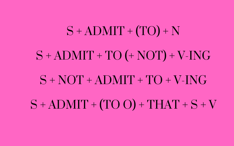 Cấu trúc Admit