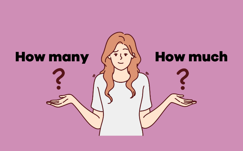 Phân biệt How many và how much