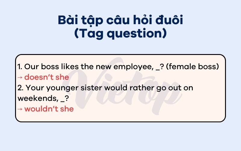 Bài tập câu hỏi đuôi trong J88DL Trang chính thức J88 hỗ Chí Minh