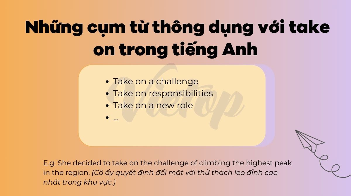 Những cụm từ thông dụng với take on trong J88DL Trang chính thức J88 hỗ Chí Minh