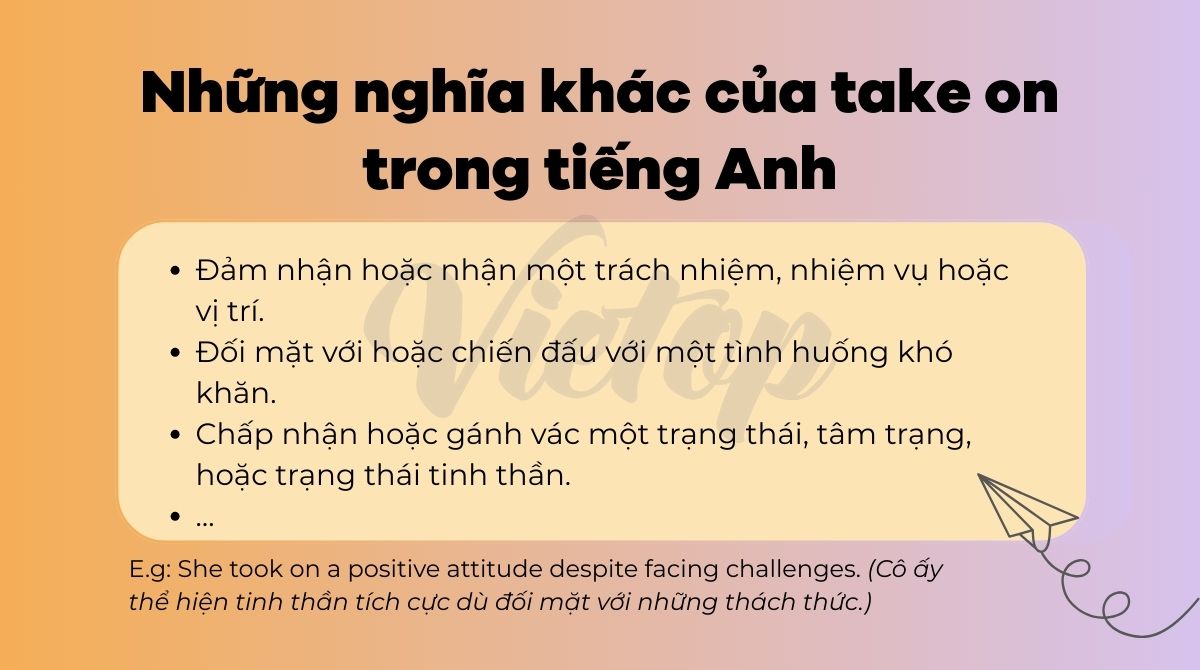 Những nghĩa khác của take on trong J88DL Trang chính thức J88 hỗ Chí Minh