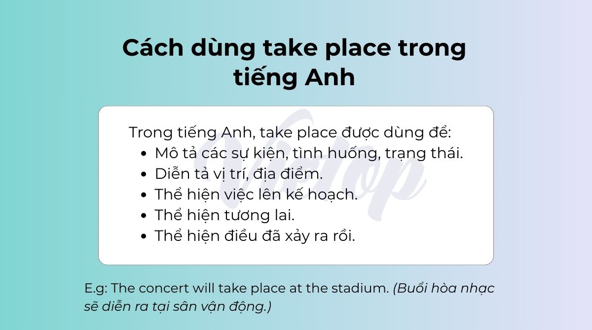 Cách dùng take place trong J88DL Trang chính thức J88 hỗ Chí Minh