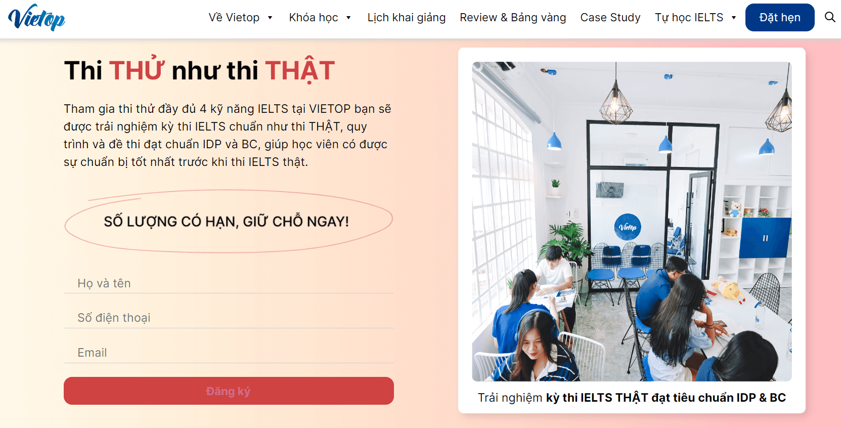 Thi thử IELTS tại J88a1