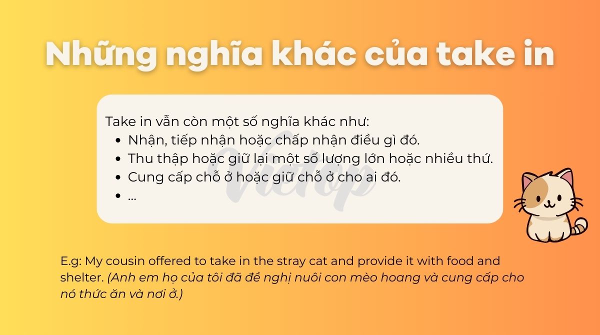Những nghĩa khác của take in trong J88DL Trang chính thức J88 hỗ Chí Minh