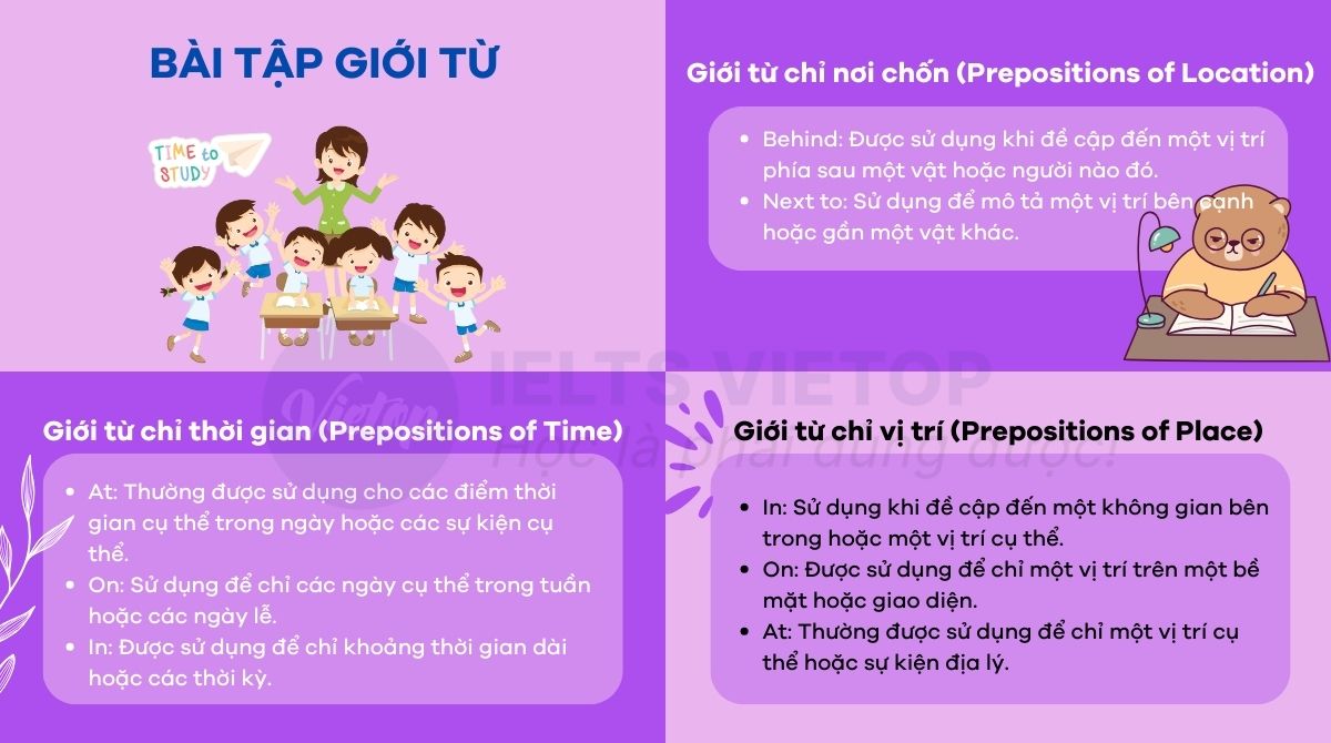 Ôn tập lý thuyết giới từ chỉ vị trí thời gian nơi chốn trong J88DL Trang chính thức J88 hỗ Chí Minh
