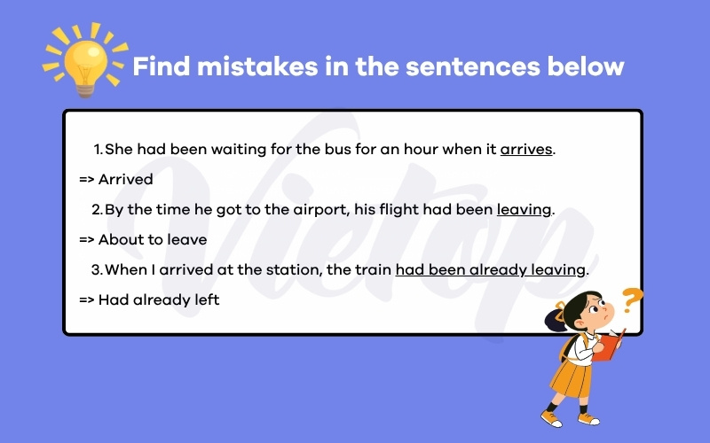 Find mistakes in the sentences below