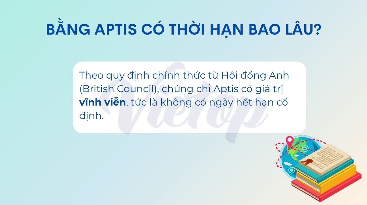 Bằng APTIS có thời hạn bao lâu?
