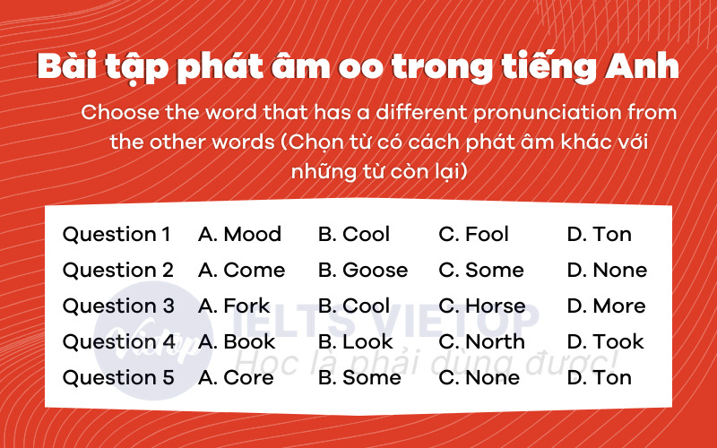 Bài tập cách phát âm oo trong J88DL Trang chính thức J88 hỗ Chí Minh