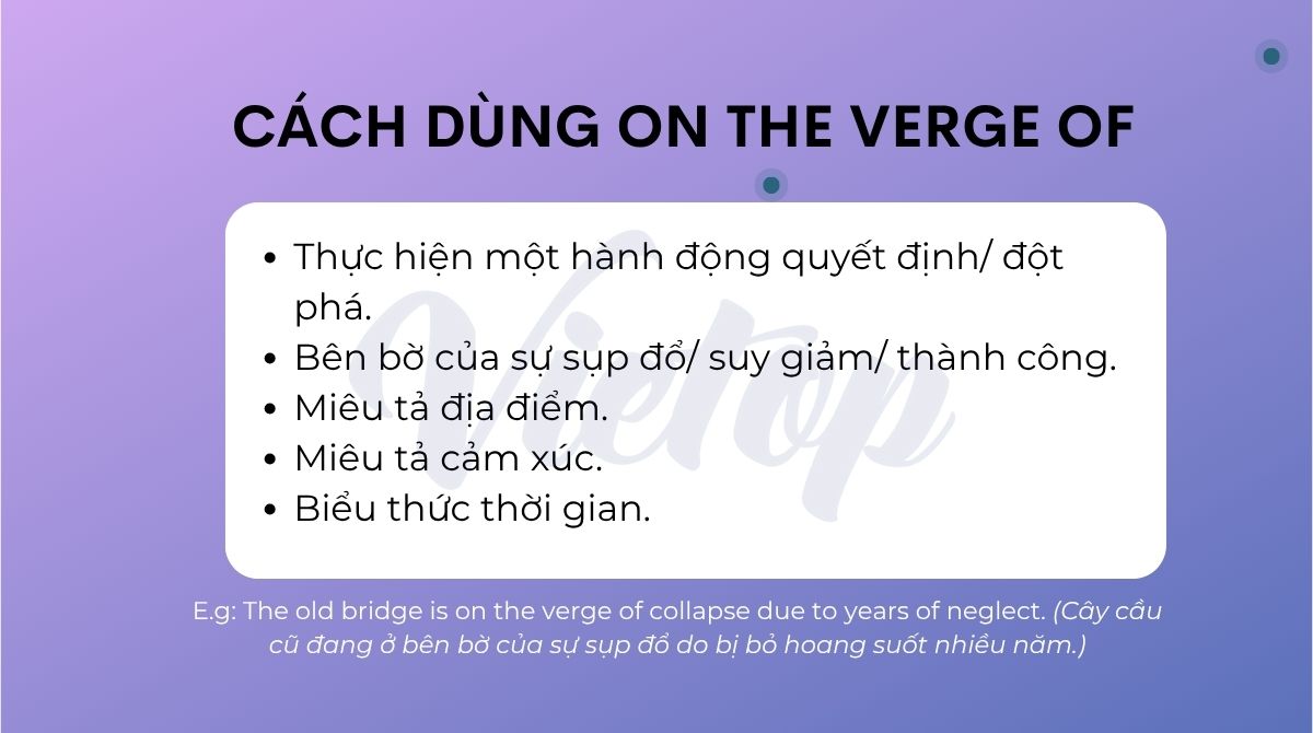 Cách dùng on the verge of trong J88DL Trang chính thức J88 hỗ Chí Minh