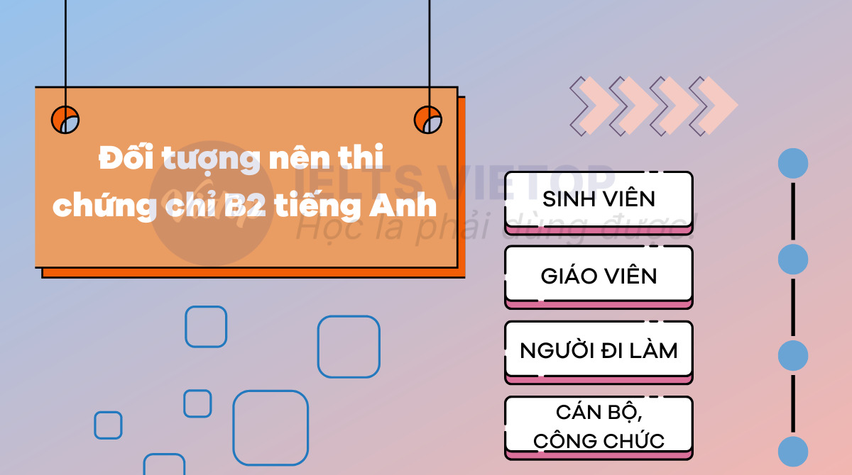 Những đối tượng phù hợp với chứng chỉ B2 J88DL Trang chính thức J88 hỗ Chí Minh