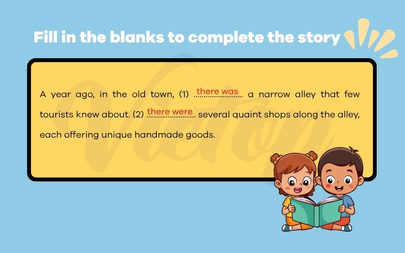 Fill in the blank to complete the story