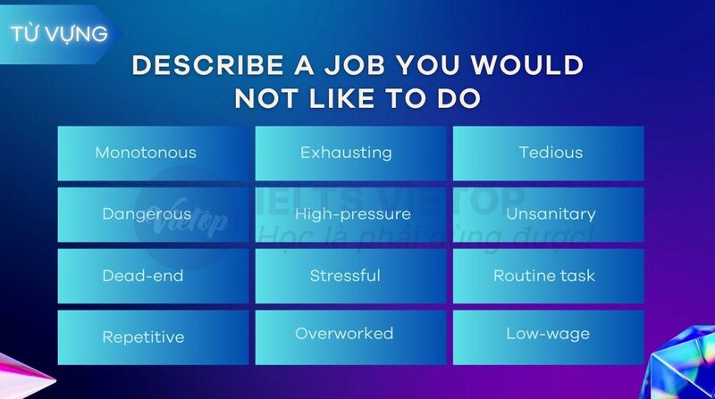 J88dl Trang Chính Thức J88 Describe a job you would not like to do