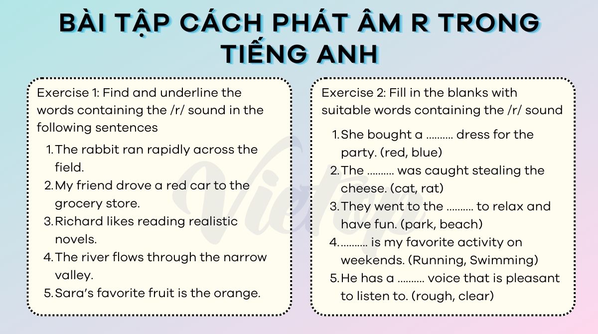Bài tập phát âm r trong J88DL Trang chính thức J88 hỗ Chí Minh