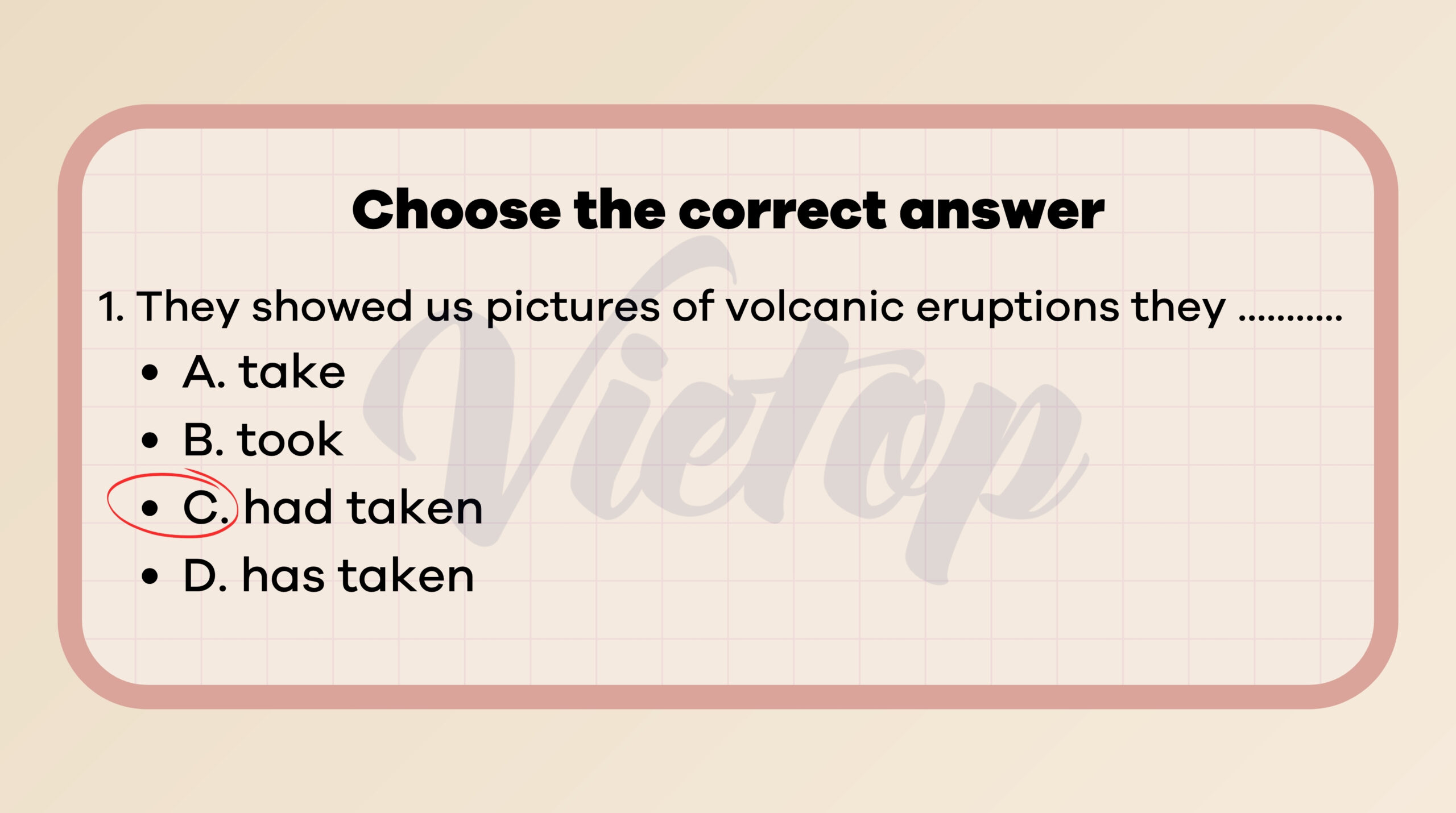 Choose the correct answer