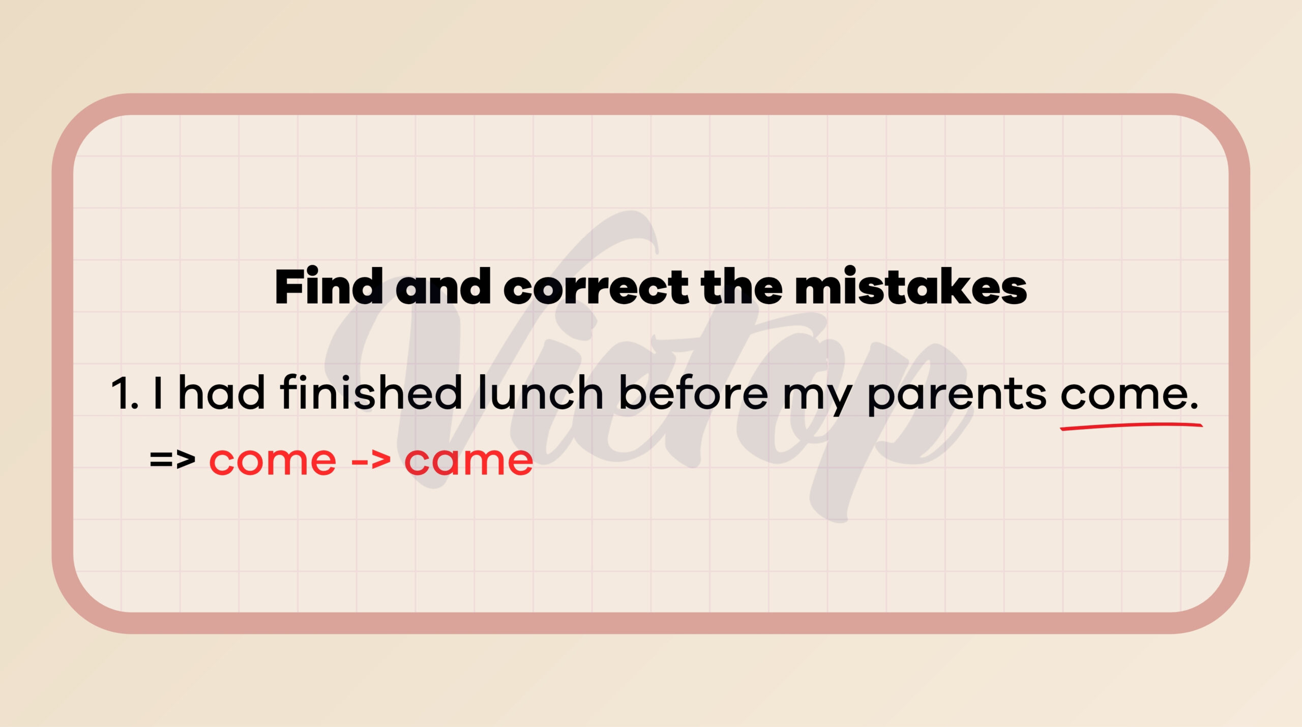 Find and correct the mistakes