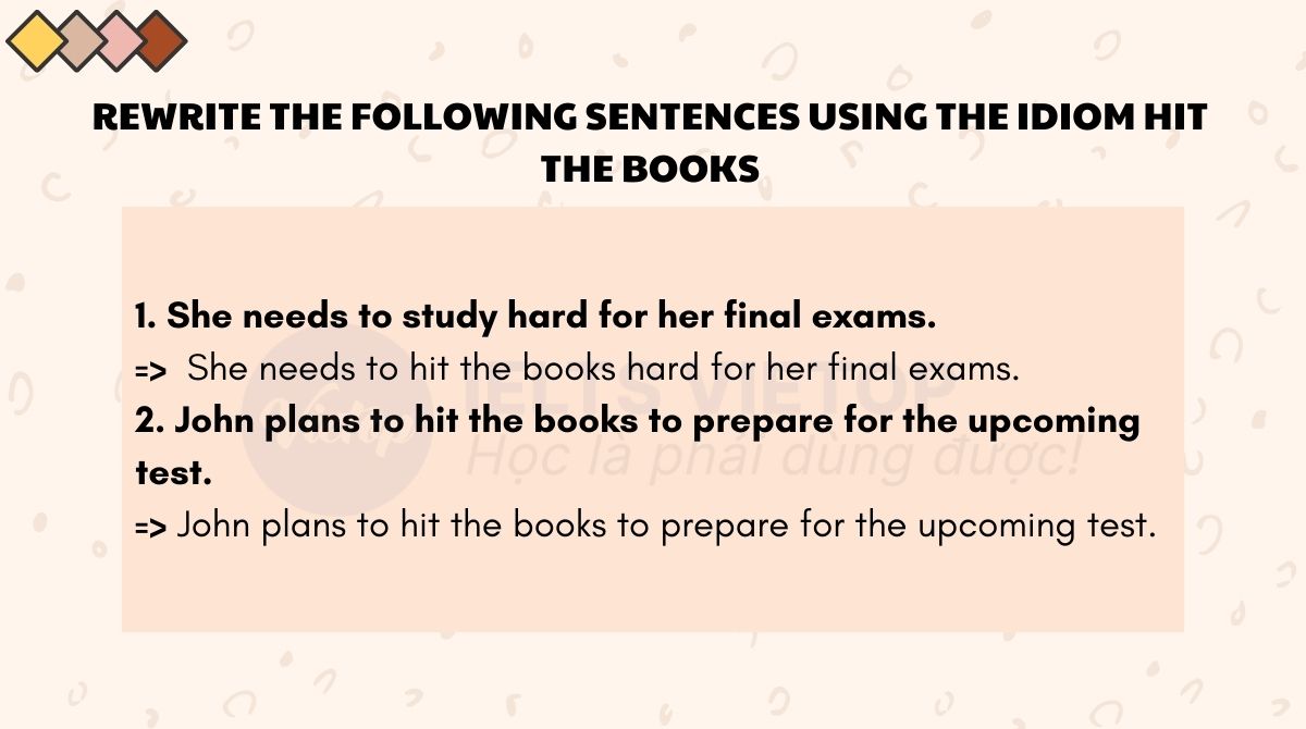 hit the books là gì