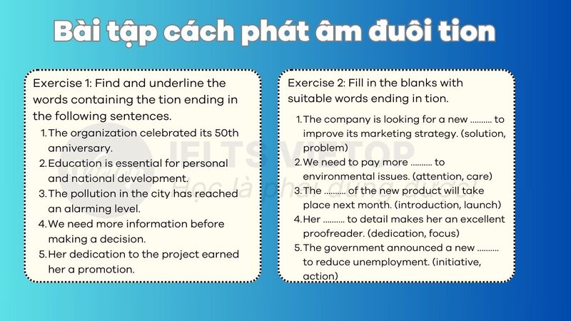 Bài tập cách phát âm đuôi tion trong J88DL Trang chính thức J88 hỗ Chí Minh