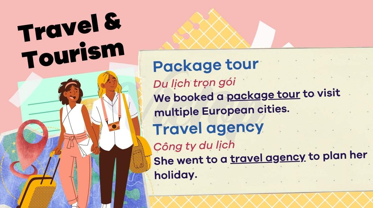 Collocations chủ đề Tourism