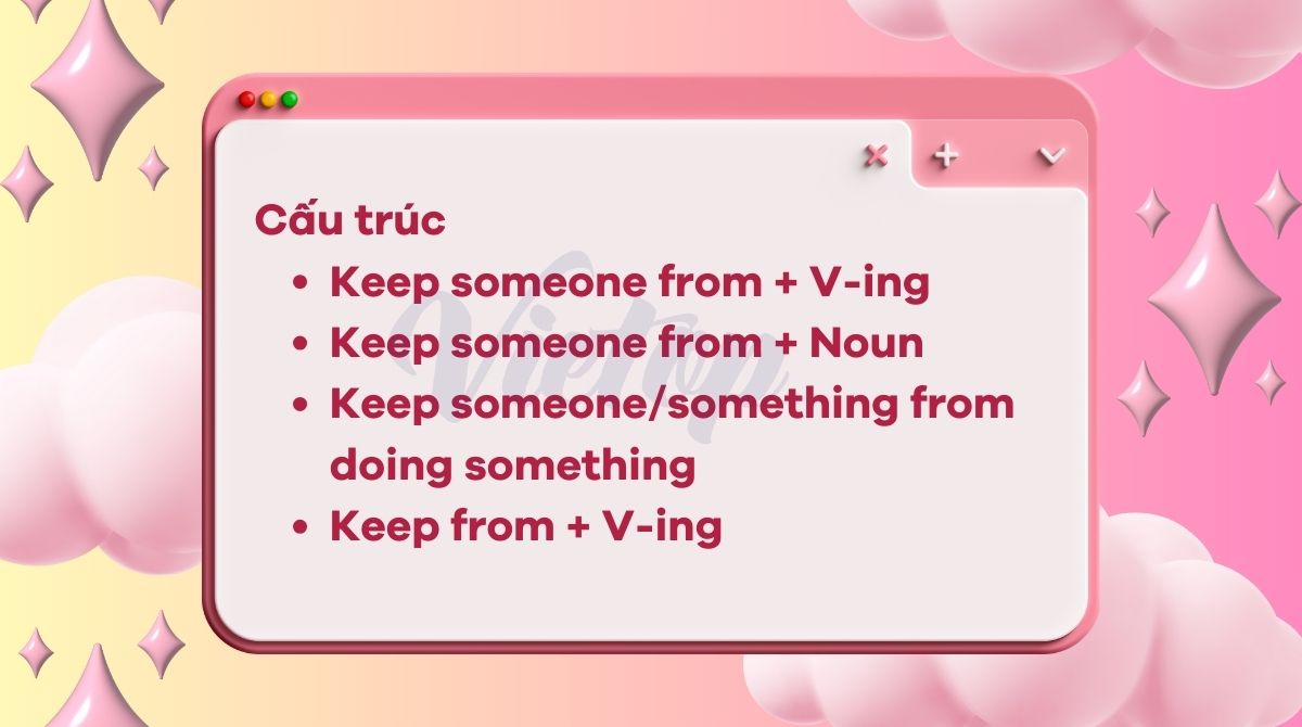 Cấu trúc của keep from
