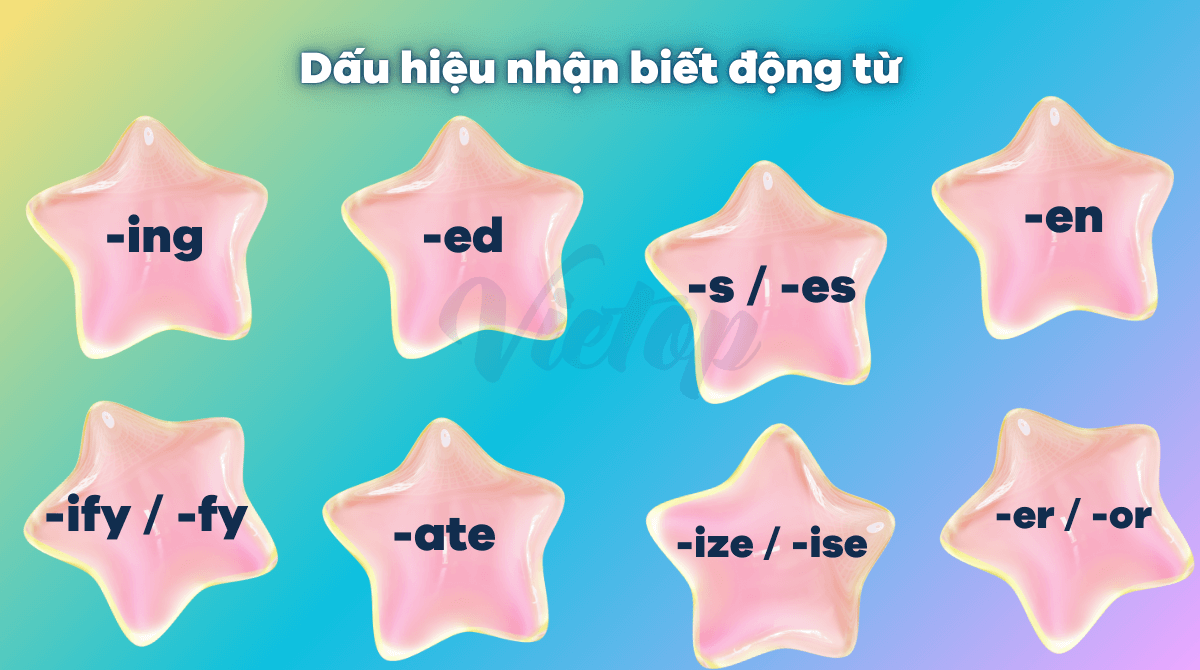 Dấu hiệu nhận biết động từ