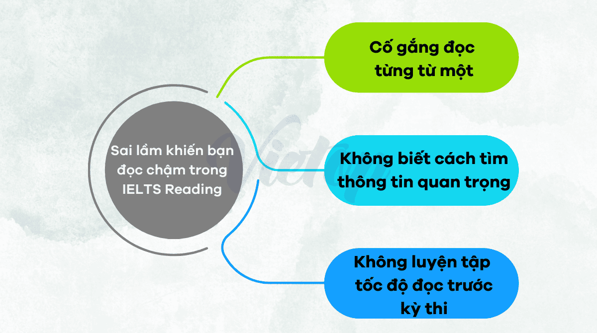 Những sai lầm khiến bạn đọc chậm trong IELTS Reading
