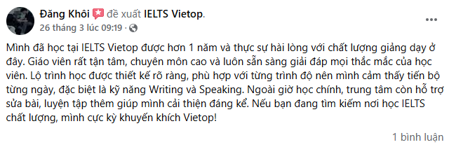 Review của Học Viên khoá học IELTS Junior Review của Học Viên khoá học IELTS Junior