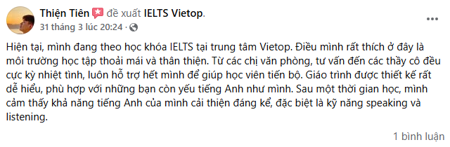 Review của Học Viên khoá học IELTS Junior Review của Học Viên khoá học IELTS Junior