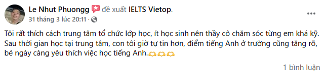 Review của Học Viên khoá học KET/PET Review của Học Viên khoá học KET/PET