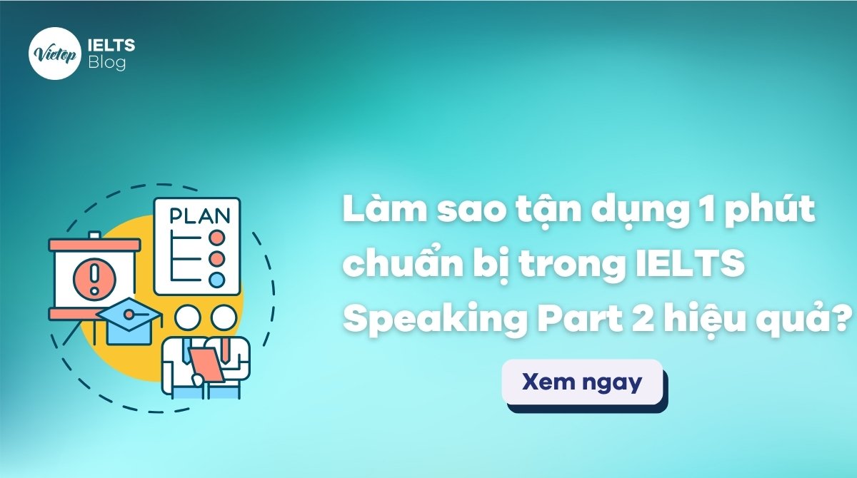 Thumbnail tận dụng 1 phút chuẩn bị trong IELTS Speaking Part 2