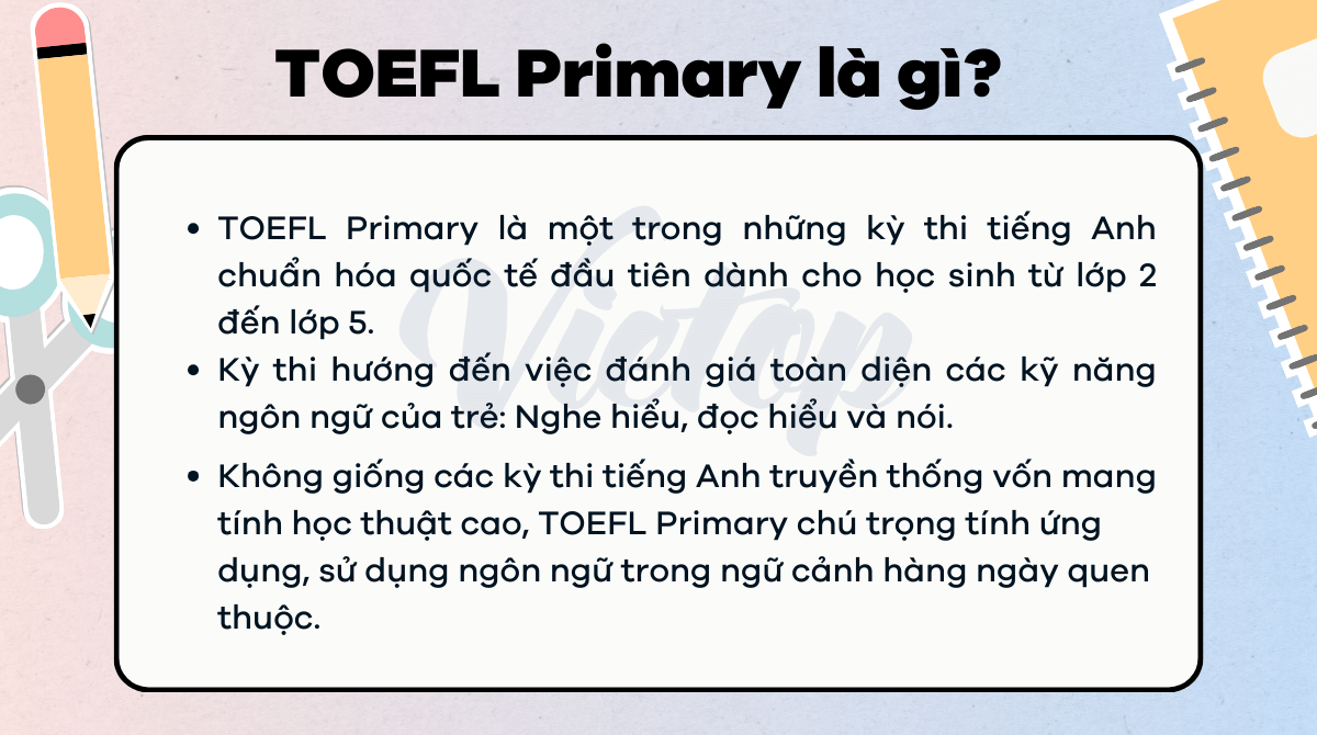 TOEFL Primary là gì?