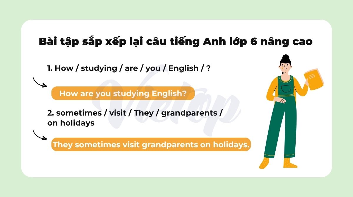 Bài tập sắp xếp câu J88DL Trang chính thức J88 hỗ Chí Minh lớp 6 nâng cao