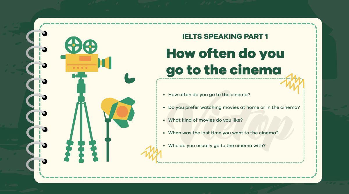 Các câu hỏi thường gặp topic How often do you go to the cinema
