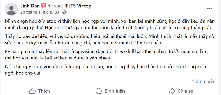 review fanpage vietop thủ đức 3