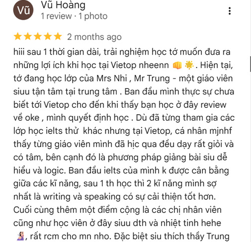 review map vietop thủ đức 2