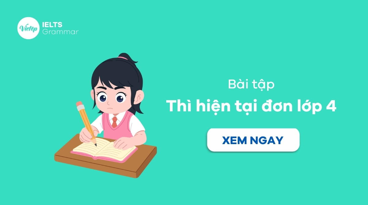 Bài tập thì hiện tại đơn lớp 4